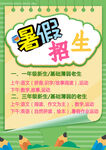 暑假招生海报