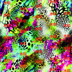 多彩豹纹图案纹理