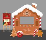 圣诞姜饼屋美陈