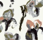 抽象水墨风花卉图案