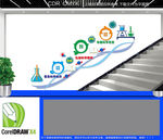 科学科普楼道文化墙