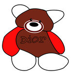 迪奥小熊玩偶