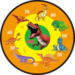 恐龙主题圆形装饰图案