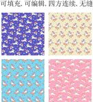 马年图案 服装印花 独角兽图案