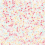 多彩心形图案背景