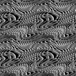 黑白波浪纹理图案