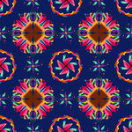 多彩几何花纹图案设计