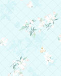 清新花卉图案背景纹理