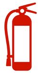 红色灭火器图标