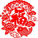新年剪纸装饰图案