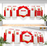 党支部党员活动室党建文化墙