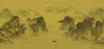 国画水墨山水风景画