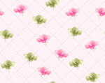 粉色花朵几何图案背景
