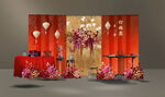 红色婚礼设计