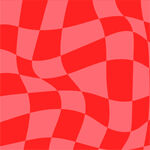 扭曲方格几何图案