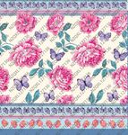 粉色花卉蝴蝶图案设计