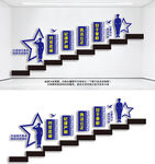 执法为民立警为公楼梯文化墙