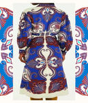 民族风印花长款外套