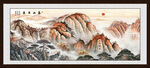 泰山风景画泰山图五岳独尊