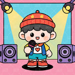 少儿卡通演讲人物