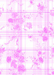 粉色花卉格子纹理背景图
