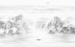 禅意水墨山水