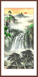 竖幅玄关山水画