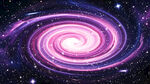 梦幻紫色旋涡星空