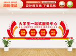 大学生一站式服务中心文化墙