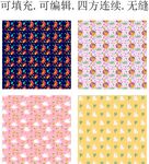 长颈鹿   白天鹅  卡通图案