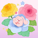 花朵玫瑰小精灵可爱儿童插画