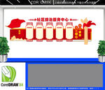  社区综治服务中心文化墙 