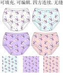 女童内裤    马年可爱印花 