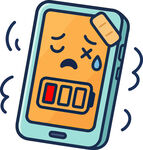 电量告急的小手机