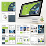 物流画册InDesign模板