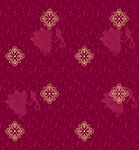 复古深红底金色花纹图案