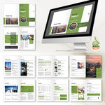 清新风画册InDesign模板