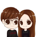 可爱情侣卡通形象Q版