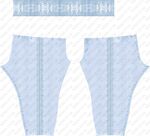 浅蓝色条纹婴儿背带裤