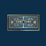 复古华丽邮票图案设计