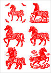 马年剪纸