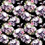 骷髅花卉图案的独特设计