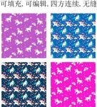 独角兽 卡通图案  马年图案