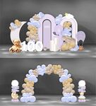 小熊宝宝宴气球装饰布置