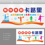 燃烧卡路里健身室文化墙