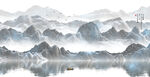 国画水墨山水
