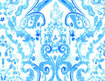 蓝白花纹精美装饰图案
