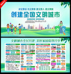 创文明城市宣传海报