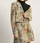 手绘花  数码印花 香云纱