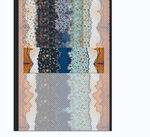 多彩拼布图案装饰织物